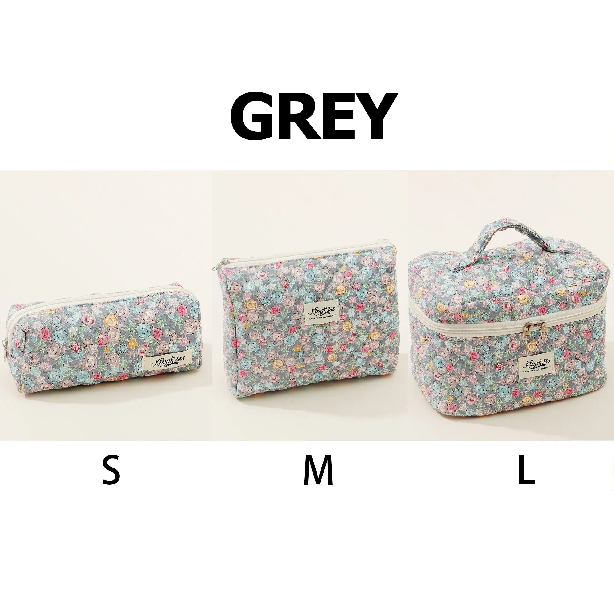 ✨ Cute Quilted Cotton Makeup Bag ✨