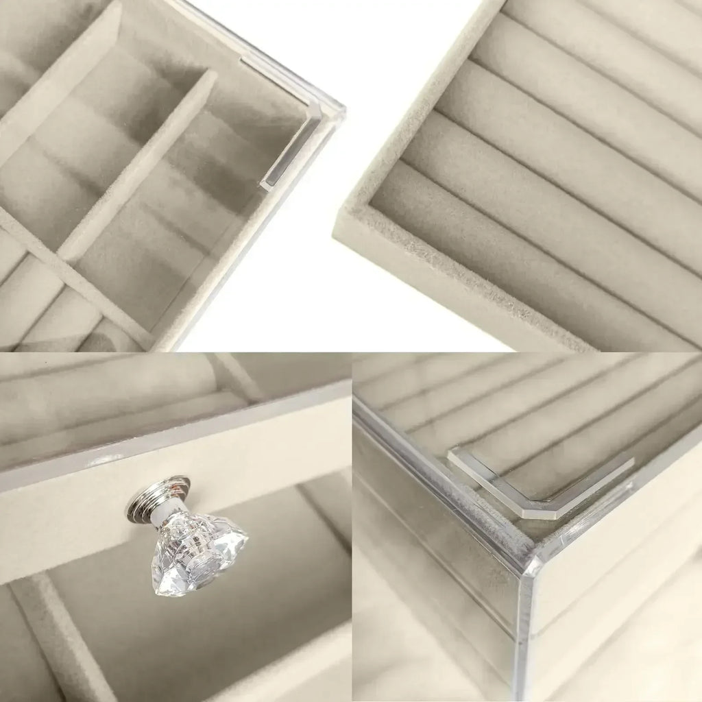 ✨ Acrylic Velvet Jewelry Organizer ✨