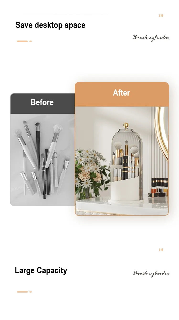 ✨ 360° Rotating Makeup Brush Holder ✨